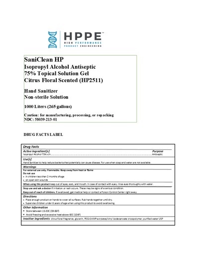 1000 L Label (1000 L Hp2511 Label)